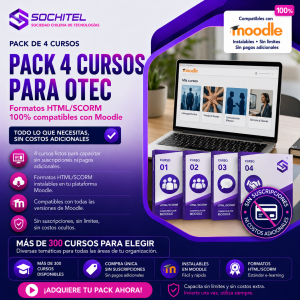 Pack de 4 cursos para otec