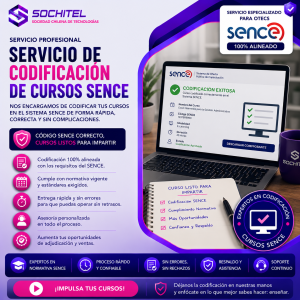 Servicio de Codificación de Cursos SENCE en Plataforma Solicursos