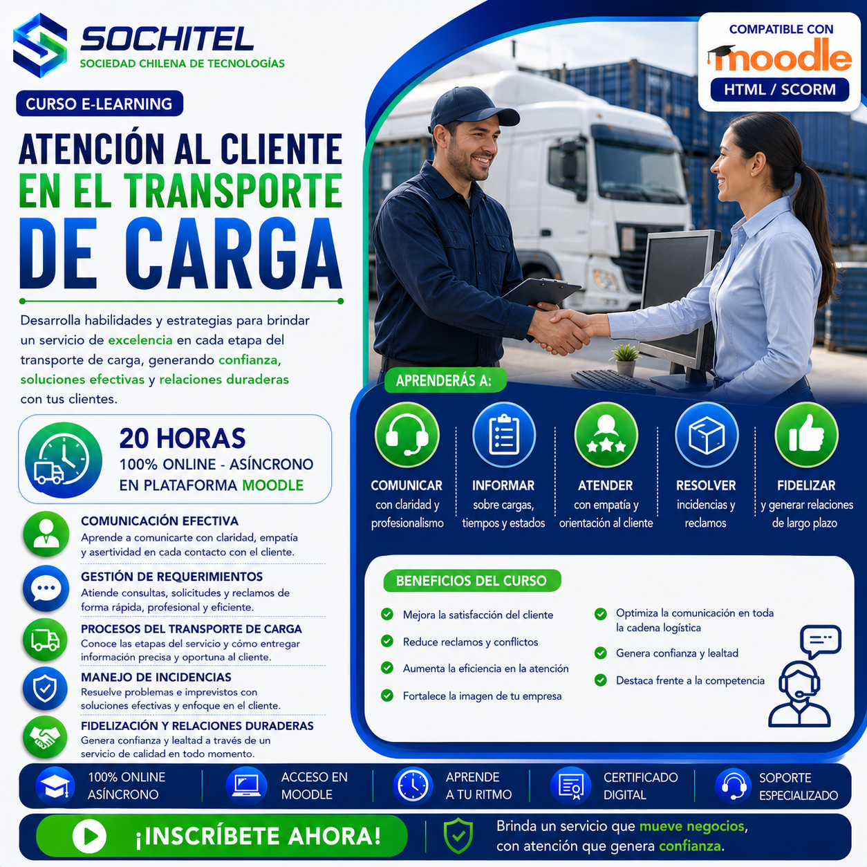 Curso Atención al Cliente en el Transporte de Carga