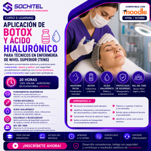 CURSO Aplicación de Botox y Ácido Hialurónico para Técnicos en Enfermería de Nivel Superior (TENS)